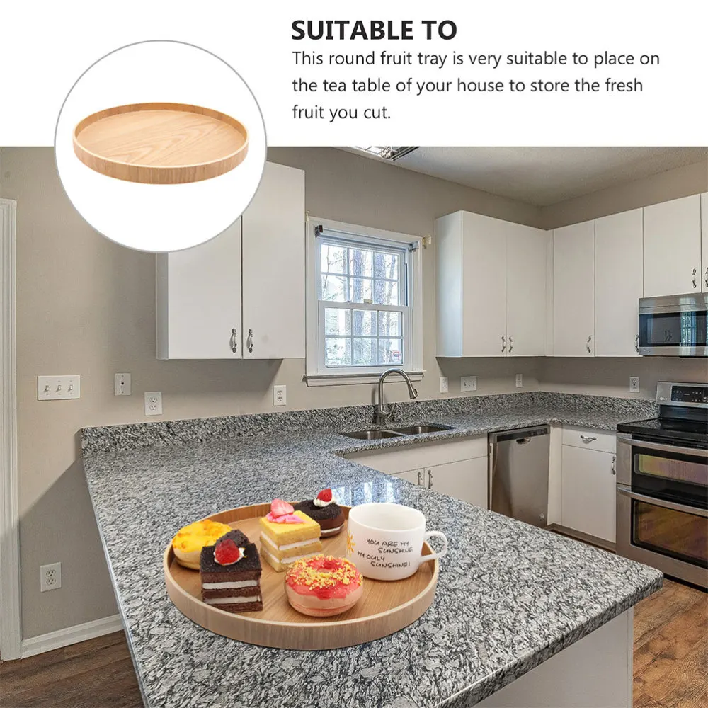 1Pc Fruit Plate Wooden Tray Fruit Storage Tray Glass Plate (Light Brown)
1Pc Fruit Plate Wooden Tray Fruit Storage Tray Glass Plate (Light Brown)