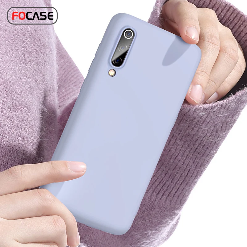 Чехол для Xiaomi Mi 9 Lite мягкий ТПУ чехол с полной защитой чехлы из жидкого силикона Mi9
