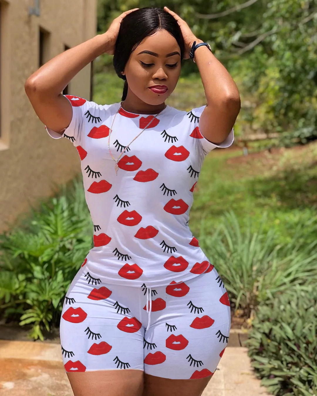 Two Piece Set Women Lips Print Sportswear Tracksuit Women Plus Size Trouser Suits Home Suit Women Service Homewear Size S-4XL
Two Piece Set Women Lips Print Sportswear Tracksuit Women Plus Size Trouser Suits Home Suit Women Service Homewear Size S-4XL