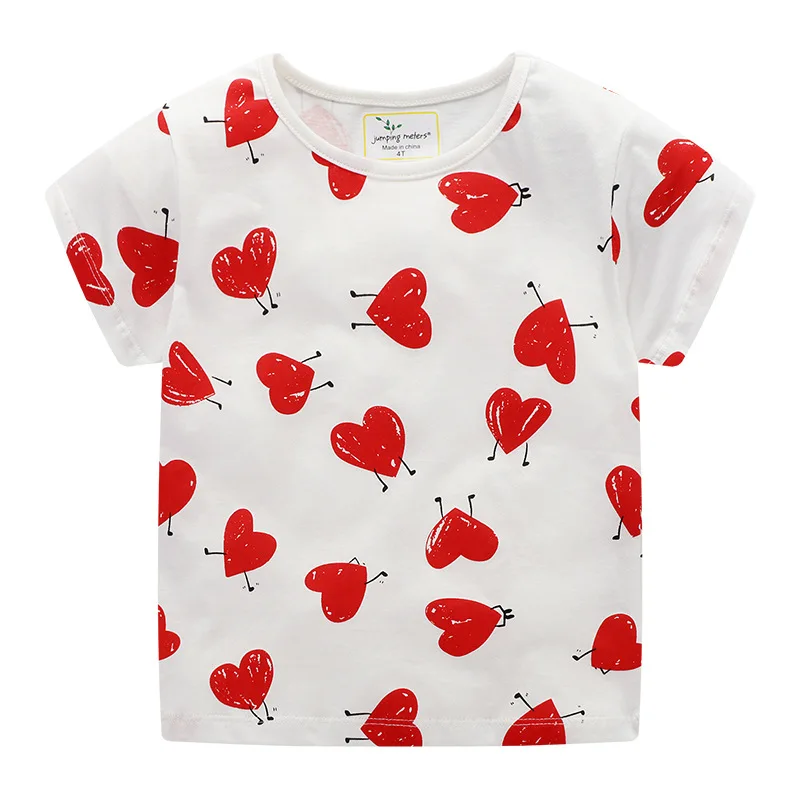 Heart Print Baby Girls T Shirt Summer Kids Short Sleeve Clothes Cotton Children's Clothing Lovely Cute Tops for Girls
Heart Print Baby Girls T Shirt Summer Kids Short Sleeve Clothes Cotton Children's Clothing Lovely Cute Tops for Girls
