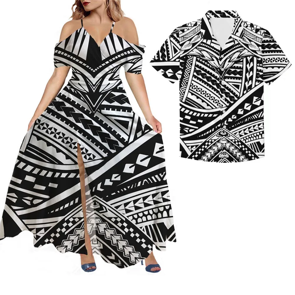 HYCOOL Polynesian Tribal Print Women Sexy Boho Hawaii Samoa Design Maxi Dress Irregular Casual Ruched Leg Open Gown Party Dress 
HYCOOL Polynesian Tribal Print Women Sexy Boho Hawaii Samoa Design Maxi Dress Irregular Casual Ruched Leg Open Gown Party Dress
