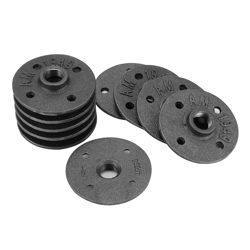 10Pcs 1/2" Cast Iron Flanges Thread BSP Malleable Iron Industrial Pipe Fittings Exhaust Wall Mount Floor Flange Piece
10Pcs 1/2" Cast Iron Flanges Thread BSP Malleable Iron Industrial Pipe Fittings Exhaust Wall Mount Floor Flange Piece