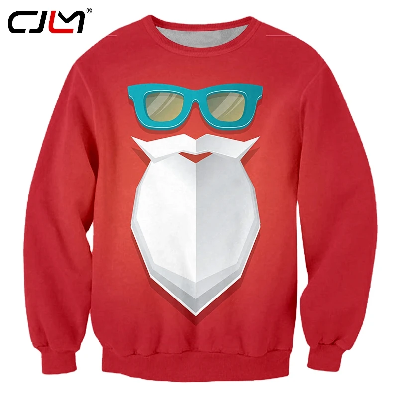 CJLM мужской новый мужской свитер с 3D рисунком Санты, мужской свободный Забавный Рождественский пуловер большого размера от поставщика 
CJLM мужской новый мужской свитер с 3D рисунком Санты, мужской свободный Забавный Рождественский пуловер большого размера от поставщика