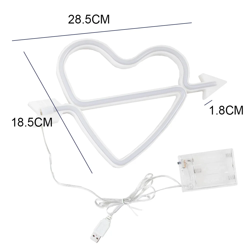 Neon Heart Sign Arrow Piercing Heart LED Neon Signs Art Decorations Night Lights Lamp For Living Room Home Wedding Party
Neon Heart Sign Arrow Piercing Heart LED Neon Signs Art Decorations Night Lights Lamp For Living Room Home Wedding Party