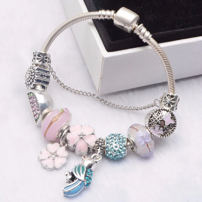 Fashion Woodpecker Charm Bracelets For Women Men Fits Original Crystal Animal Beads Bracelets Bangle For Women Pulseira Jewelry
Fashion Woodpecker Charm Bracelets For Women Men Fits Original Crystal Animal Beads Bracelets Bangle For Women Pulseira Jewelry