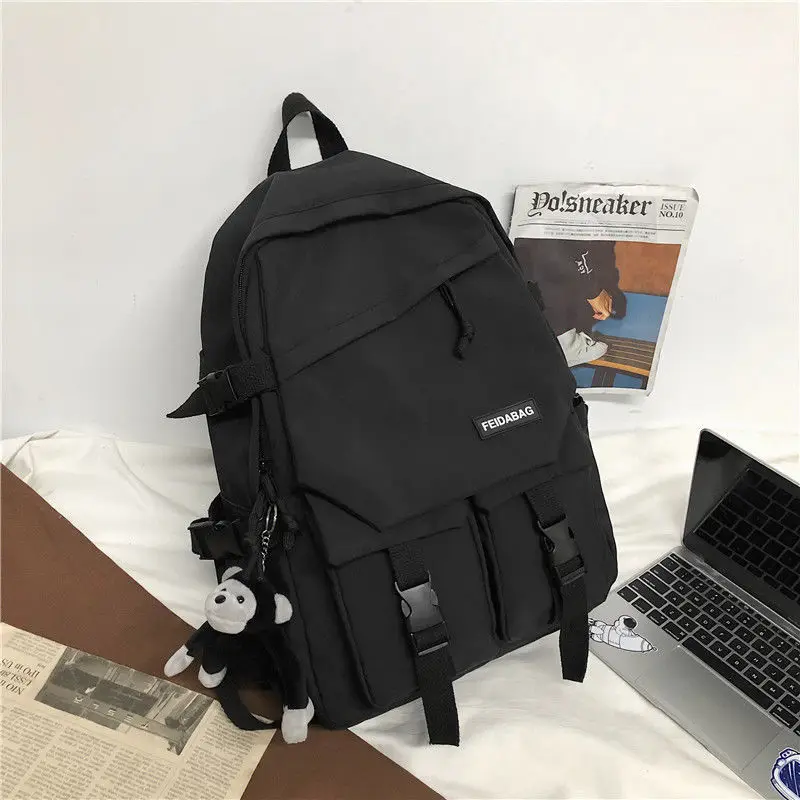 Women's Waterproof Nylon Backpack Large Capacity Female School Bag Fashion Korean Style Shoulder Bag Female Ins Computer Bag
Women's Waterproof Nylon Backpack Large Capacity Female School Bag Fashion Korean Style Shoulder Bag Female Ins Computer Bag