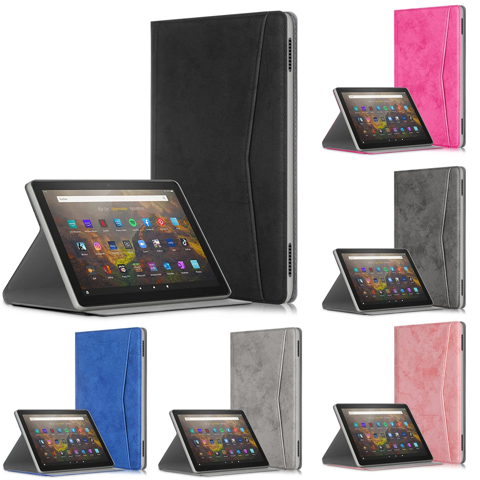 Leather Case For Amazon Kindle Fire HD 10 Plus 2021 10.1 inch Tablet Protector Cases Cover Protection Fundas Coque Shell
Leather Case For Amazon Kindle Fire HD 10 Plus 2021 10.1 inch Tablet Protector Cases Cover Protection Fundas Coque Shell