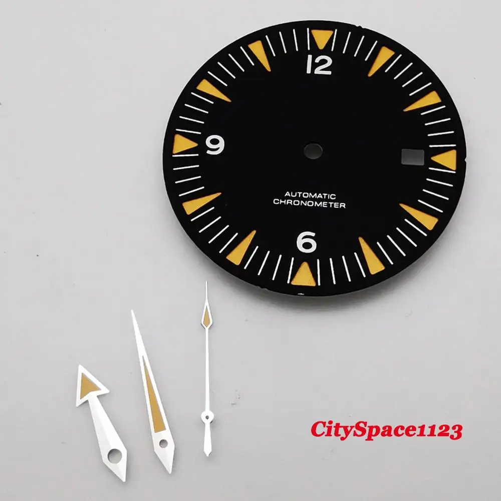 31mm Sterile Luminous watch dial watch hand fit ETA 2836 Movement Automatic Watch Parts
31mm Sterile Luminous watch dial watch hand fit ETA 2836 Movement Automatic Watch Parts