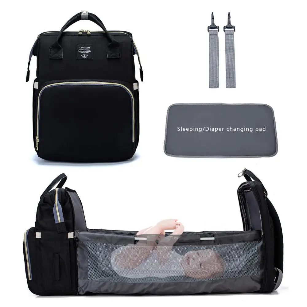 Lequeen Baby Bed Large Capacity Diaper Bag Backpack Multifunctional Maternity Nursing Handbag Stroller Bag Add Hooks and Diaper
Lequeen Baby Bed Large Capacity Diaper Bag Backpack Multifunctional Maternity Nursing Handbag Stroller Bag Add Hooks and Diaper