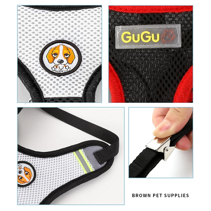 Summer Mesh Breathable Dog Straps Color Matching Pet Vest Safety Adjustable Chest Strip Pet Straps Pet Outdoor Supplies
Summer Mesh Breathable Dog Straps Color Matching Pet Vest Safety Adjustable Chest Strip Pet Straps Pet Outdoor Supplies