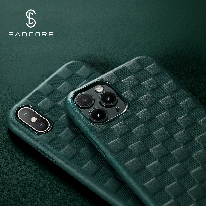 Sancore для iPhone 11 pro MAX тканый полностью осенний защитный чехол Новый xs max силиконовый