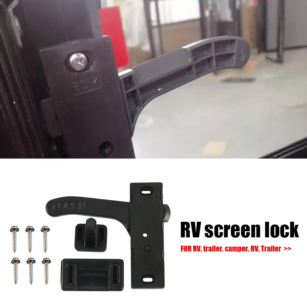 RV Screen Door Latch Right Hand Handle Kit Camper Motorhome Trailer Accessories Automobiles Parts Black
RV Screen Door Latch Right Hand Handle Kit Camper Motorhome Trailer Accessories Automobiles Parts Black