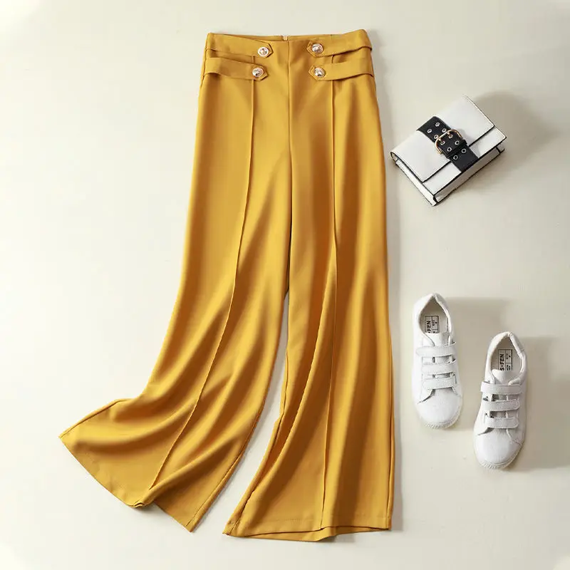 2021 Spring and Summer New Loose Wide-leg Pants High-waist Trousers Drape Casual Trousers Thin Flared Pants Women
2021 Spring and Summer New Loose Wide-leg Pants High-waist Trousers Drape Casual Trousers Thin Flared Pants Women
