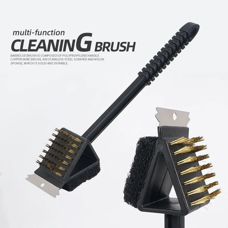 Outdoor brush picnic cleaning brush BBQ long-handled copper wire barbecue brush to clean the barbecue grill three in one brush
Outdoor brush picnic cleaning brush BBQ long-handled copper wire barbecue brush to clean the barbecue grill three in one brush