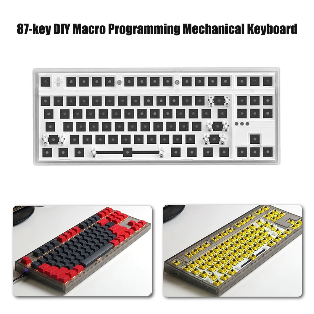 For Flesports MK870 Mechanical Keyboard Kit Programmable Swappable Keyboard RGB LED Mechanical Keyboard Type-c interface
For Flesports MK870 Mechanical Keyboard Kit Programmable Swappable Keyboard RGB LED Mechanical Keyboard Type-c interface