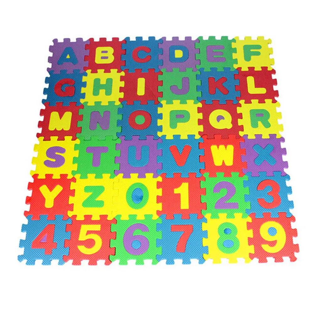 36Pcs EVA Foam Mat Baby Soft EVA Foam Play Mat Numbers & Letters Playing Crawling Pad Toys for Children Kids Carpet Puzzle
36Pcs EVA Foam Mat Baby Soft EVA Foam Play Mat Numbers & Letters Playing Crawling Pad Toys for Children Kids Carpet Puzzle