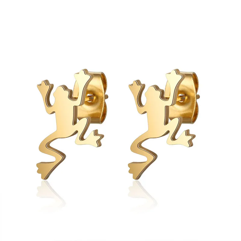 316 Stainless Steel Frog Animal Stud Earrings For Women Men Fashion Earrings Gold Color AAA Quality Earrings Jewelry Gifts
316 Stainless Steel Frog Animal Stud Earrings For Women Men Fashion Earrings Gold Color AAA Quality Earrings Jewelry Gifts