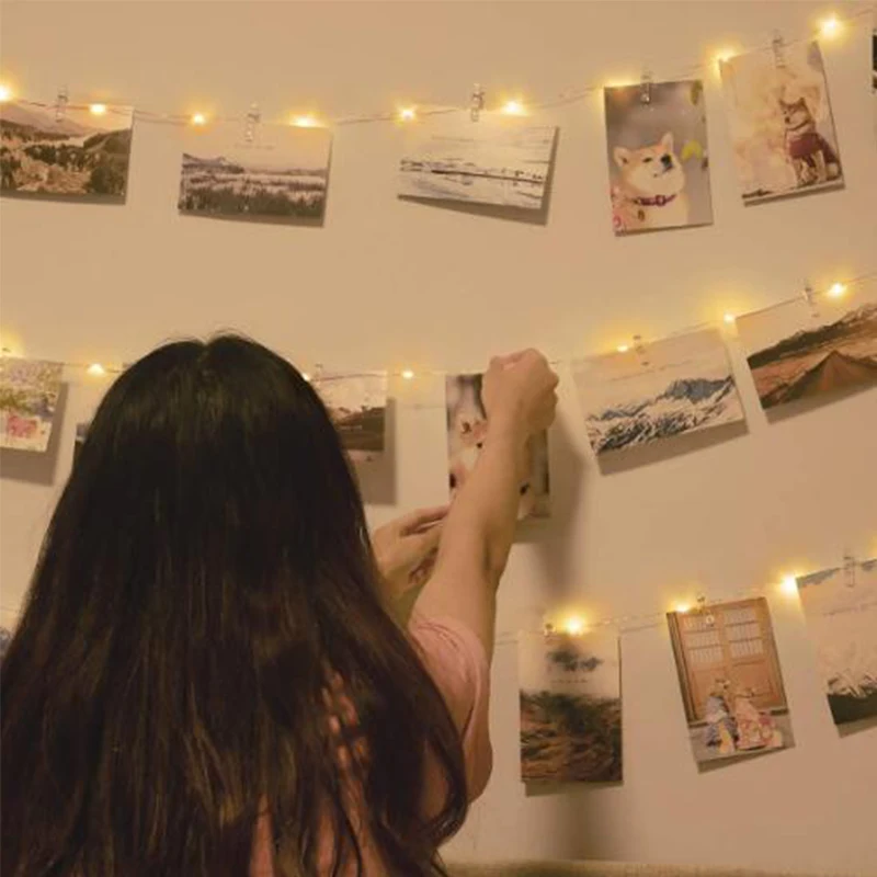 10 LED Photo Clip String Lights Warm White Fairy Outdoor Lights Battery Operated Garland Christmas Decoration for Home Room
10 LED Photo Clip String Lights Warm White Fairy Outdoor Lights Battery Operated Garland Christmas Decoration for Home Room