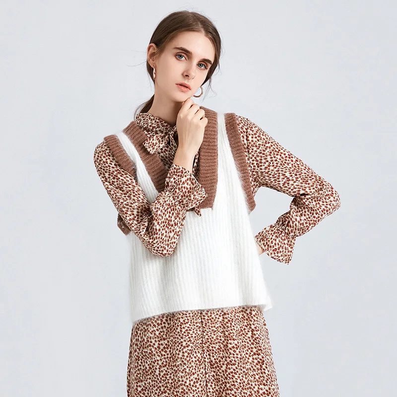 Autumn Women Sweater Waistcoat 2019 Korean Womens Elegant Student V-neck Pullover Knitting Tops Outerwear Ves Vest, Sleeveless
Autumn Women Sweater Waistcoat 2019 Korean Womens Elegant Student V-neck Pullover Knitting Tops Outerwear Ves Vest, Sleeveless