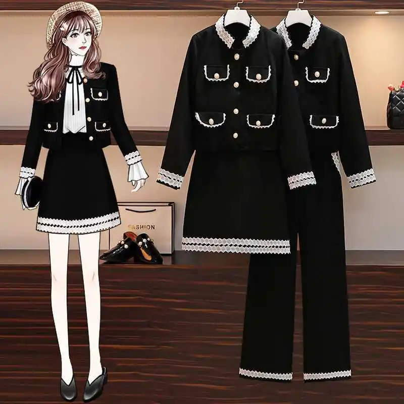 Large Size Women's Fat Sister Autumn New Set Female Thin Coat Cover Belly Thin Two-piece Set
Large Size Women's Fat Sister Autumn New Set Female Thin Coat Cover Belly Thin Two-piece Set