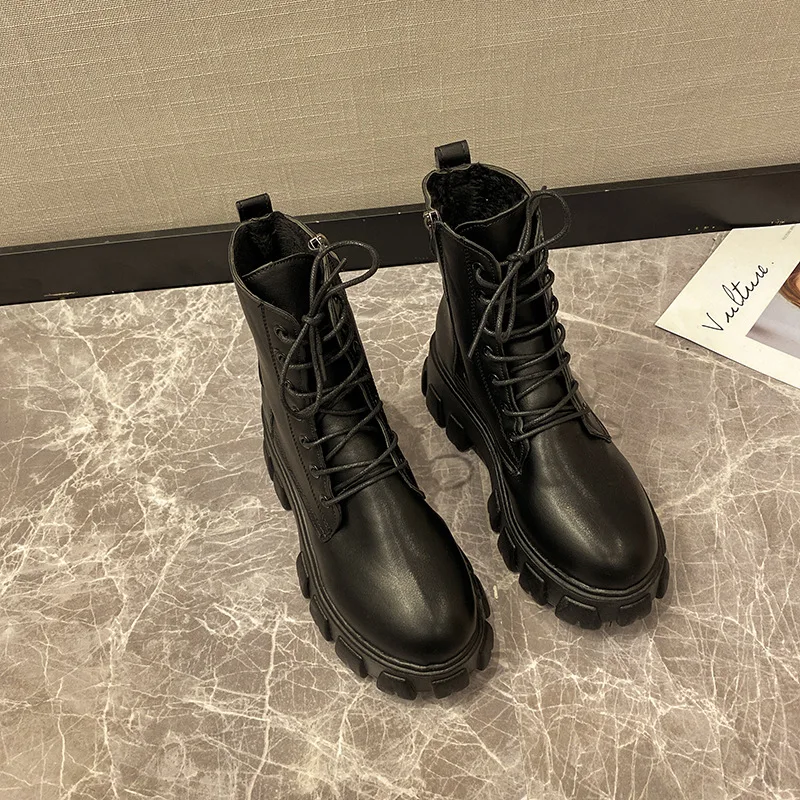 Leather Boots Women Ankle Boots Motorcycle Boots Female Shoes Spring Lace Up Winter Motorcycle Boots 2020 New British Style
Leather Boots Women Ankle Boots Motorcycle Boots Female Shoes Spring Lace Up Winter Motorcycle Boots 2020 New British Style
