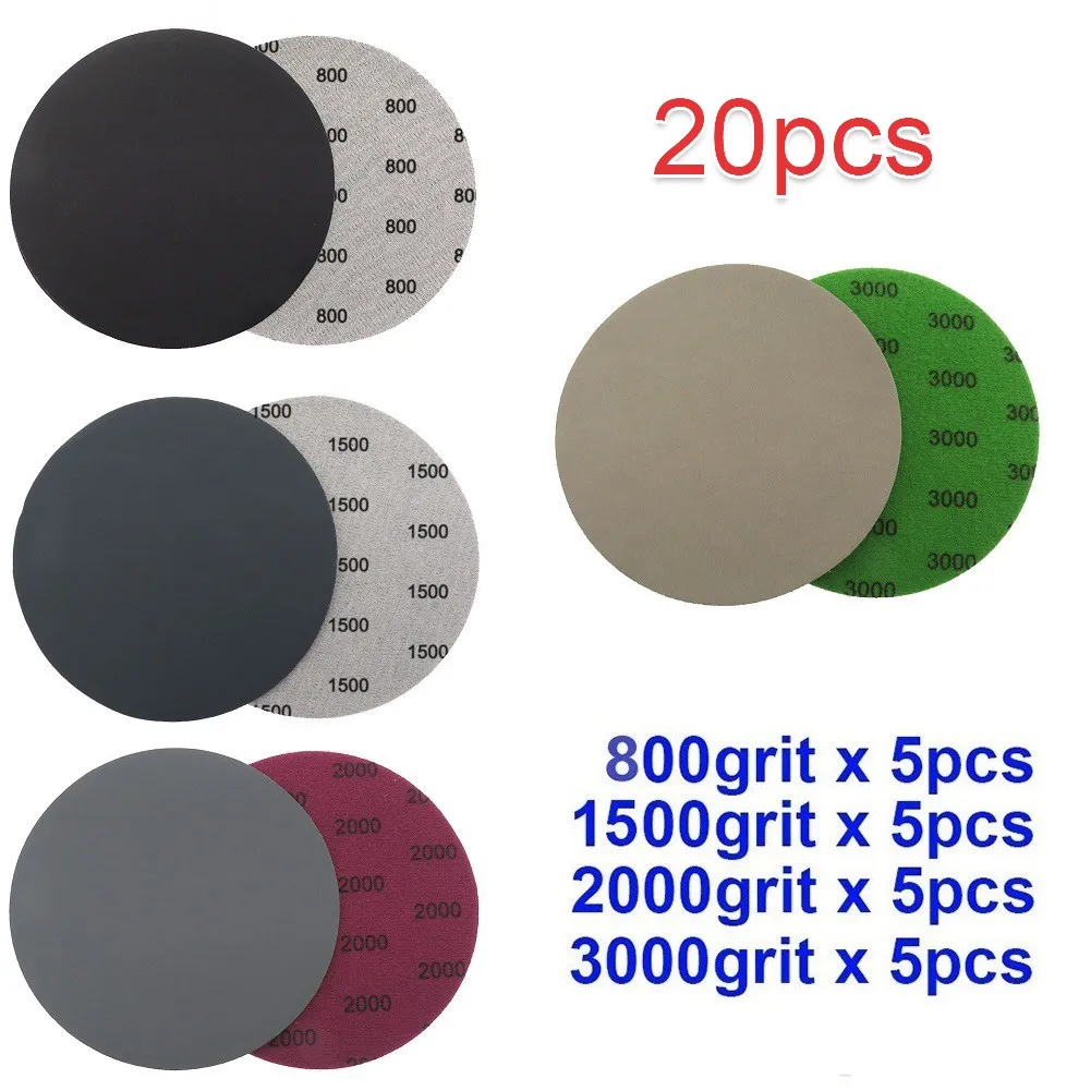 20pcs 5 Inch Hook Loop Wet Dry Sanding Discs 800 1500 2000 3000 Grit Sandpaper Sanding Discs Lacquer Surface
20pcs 5 Inch Hook Loop Wet Dry Sanding Discs 800 1500 2000 3000 Grit Sandpaper Sanding Discs Lacquer Surface