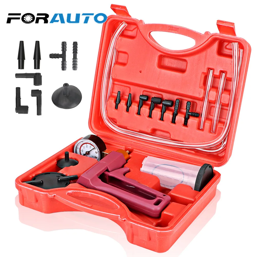 Multifunctional Hand Held Brake Bleeder Tester Automotive Self Kit Vacuum Pump Brake Bleeder Screw Adapter For Car Motorcycle
Multifunctional Hand Held Brake Bleeder Tester Automotive Self Kit Vacuum Pump Brake Bleeder Screw Adapter For Car Motorcycle