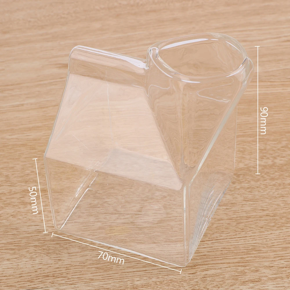 Square Glass Cup Pure Handmade Crafts Creative Milk Box 250ML Unique Design Heat-Resisting 
Square Glass Cup Pure Handmade Crafts Creative Milk Box 250ML Unique Design Heat-Resisting