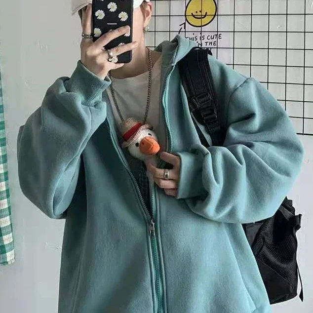 Men Comfy Hoodies Autumn Fleece Pure Zip up Hooded Sweatshirt Men Hip Hop Hoodie For Men Classic Hoody Pullover Tops white AUSO
Men Comfy Hoodies Autumn Fleece Pure Zip up Hooded Sweatshirt Men Hip Hop Hoodie For Men Classic Hoody Pullover Tops white AUSO