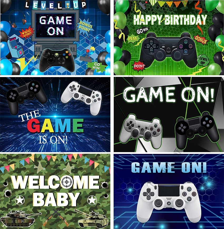 Birthday Party The Game Is on Photography Game Background Collection Video Game New Born Gaming Next Level Kids Party Backdrop
Birthday Party The Game Is on Photography Game Background Collection Video Game New Born Gaming Next Level Kids Party Backdrop