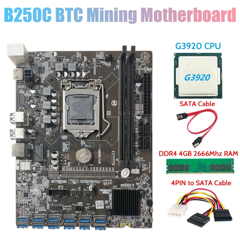 Семейная материнская плата для майнинга BTC + процессор G3920 или G3930 + DDR4 4 Гб 2666 МГц ОЗУ + 4-контактный кабель SATA + кабель SATA 12XPCIE на USB3.0 карта Slo
Семейная материнская плата для майнинга BTC + процессор G3920 или G3930 + DDR4 4 Гб 2666 МГц ОЗУ + 4-контактный кабель SATA + кабель SATA 12XPCIE на USB3.0 карта Slo