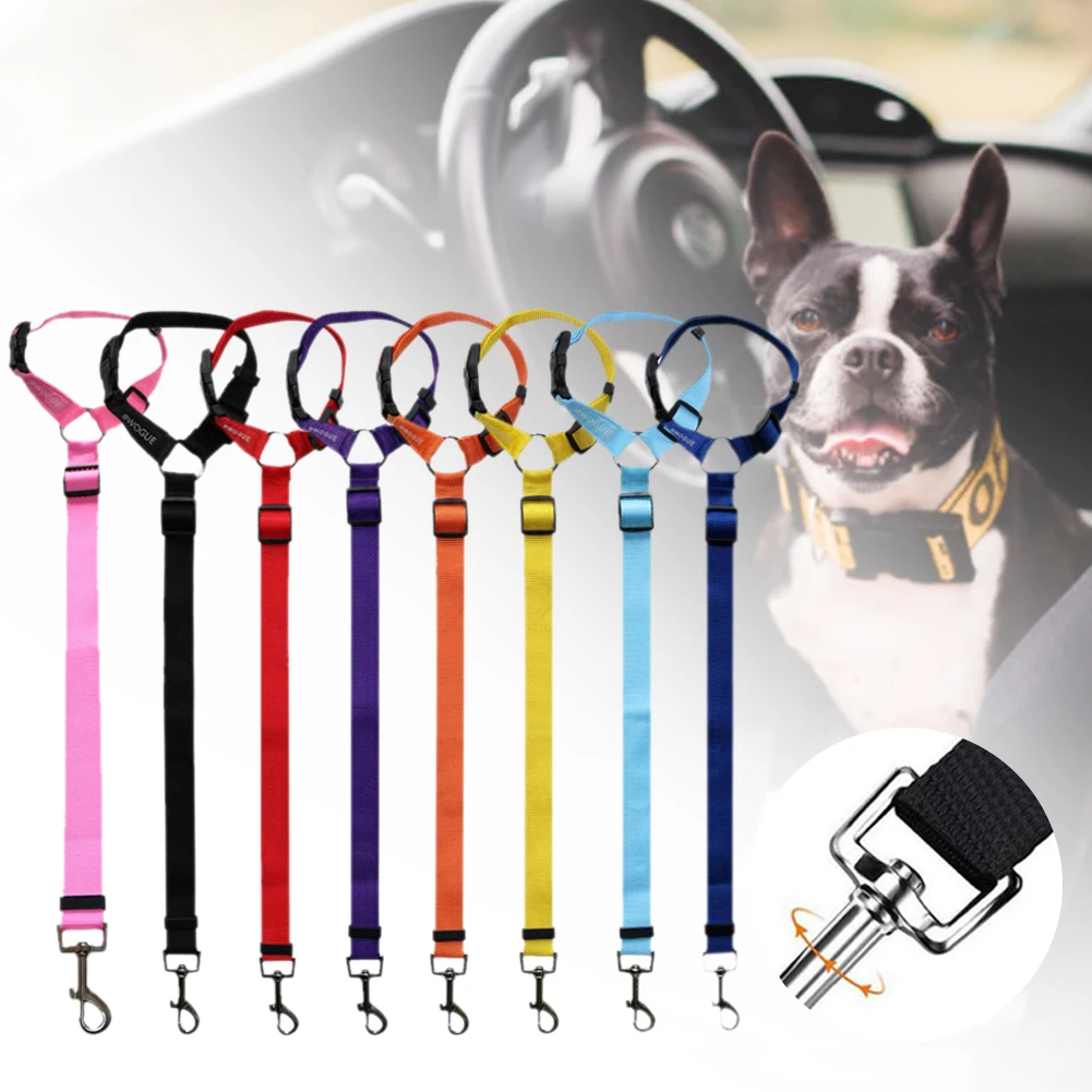 Dog Cat Pet Car SeatBelt Adjustable Harness Leash Nylon Car Headrest Restraint Travel Safety Clip for Small Medium Dog 6 Colors
Dog Cat Pet Car SeatBelt Adjustable Harness Leash Nylon Car Headrest Restraint Travel Safety Clip for Small Medium Dog 6 Colors