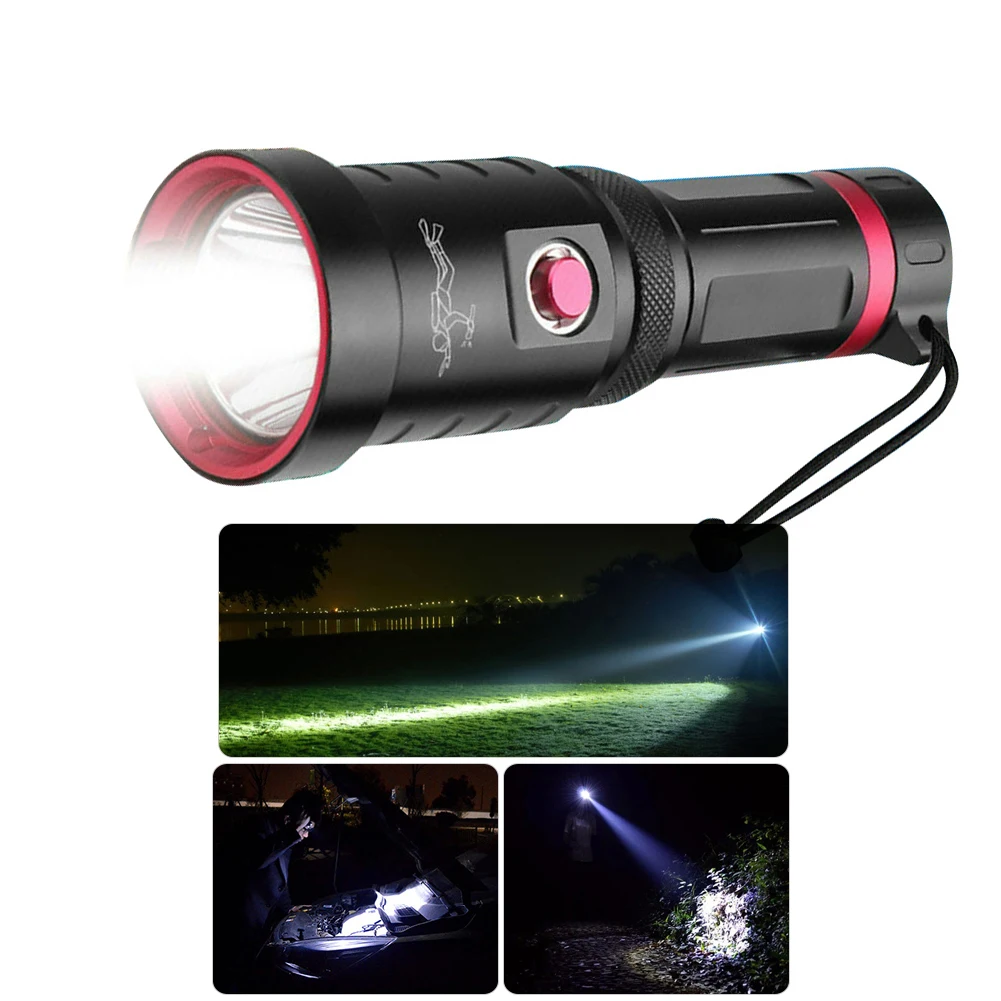 

Суперъяркий фонарик для дайвинга светильник HP70 Ipx8, водонепроницаемый профессиональный фонарь для дайвинга с питанием от батарейки, масшта...