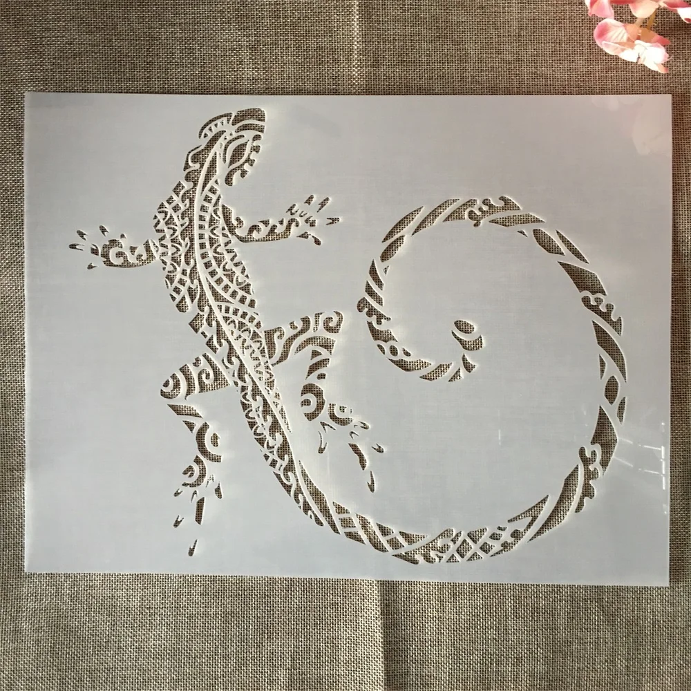 XL 35*26cm Large Mandala Lizard Long Tail DIY Layering Stencils Painting Scrapbook Coloring Embossing Album Decorative Template
XL 35*26cm Large Mandala Lizard Long Tail DIY Layering Stencils Painting Scrapbook Coloring Embossing Album Decorative Template