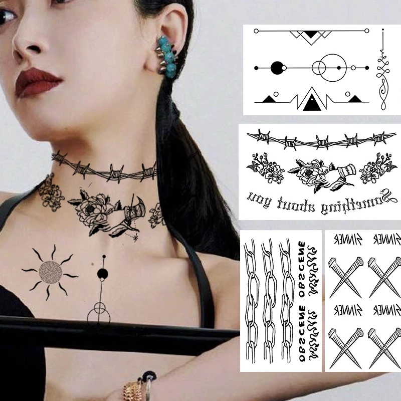High Quality Waterproof Temporary Tattoo Sexy Large Small Arm Black Word Angel Devil Bull Cross Letters Body Art Tattoos Sticker
High Quality Waterproof Temporary Tattoo Sexy Large Small Arm Black Word Angel Devil Bull Cross Letters Body Art Tattoos Sticker