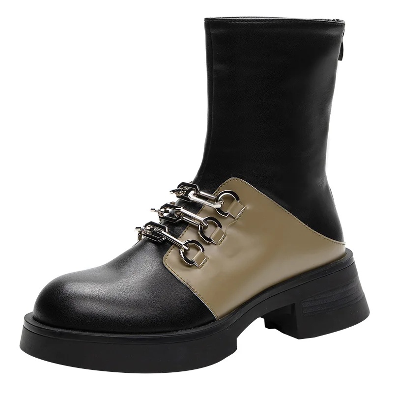 Ollymurs British Style Martin Boots Women Shoes 2021 New Metal Chain Thick-soled Thick Heel Short Boots Female knight Boots35-40
Ollymurs British Style Martin Boots Women Shoes 2021 New Metal Chain Thick-soled Thick Heel Short Boots Female knight Boots35-40
