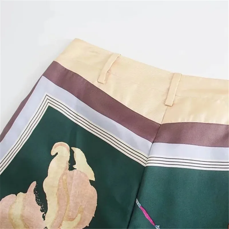 TRAF Za 2021 Wide Leg Pants For Women Green Print Satin Pants Woman High Waist Trousers Female Streetwear Fashion Loose Pants
TRAF Za 2021 Wide Leg Pants For Women Green Print Satin Pants Woman High Waist Trousers Female Streetwear Fashion Loose Pants