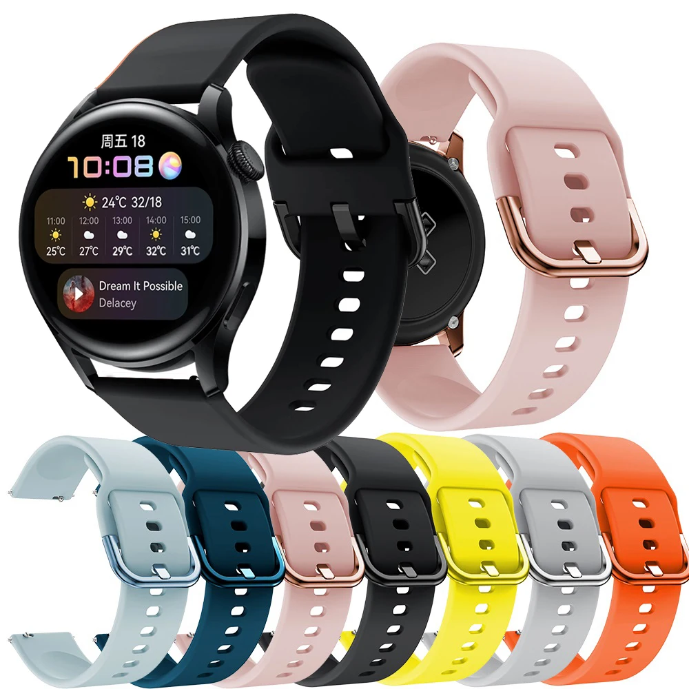 Silicone Watchband 22mm Strap For Huawei Watch 3 / 3 Pro Smartwatch Replacement Multi Color Sport Wristband Bracelet Accessories
Silicone Watchband 22mm Strap For Huawei Watch 3 / 3 Pro Smartwatch Replacement Multi Color Sport Wristband Bracelet Accessories