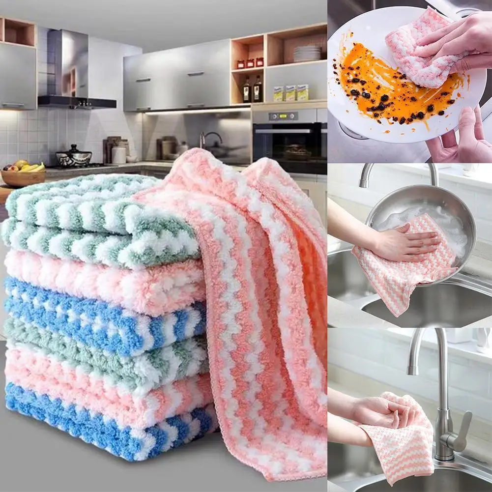 Household Microfiber Towels Rags Dishwashing Cloth Cloth Cleaning Wipe Housework Kitchen Cleaning Microfiber Table Rag T2w5
Household Microfiber Towels Rags Dishwashing Cloth Cloth Cleaning Wipe Housework Kitchen Cleaning Microfiber Table Rag T2w5