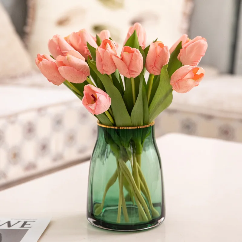 35cm Rose Pink Silk Tulip Artificial Flowers Bouquet Fake Flowers For Home Wedding Decoration Indoor Artificial Tulips
35cm Rose Pink Silk Tulip Artificial Flowers Bouquet Fake Flowers For Home Wedding Decoration Indoor Artificial Tulips