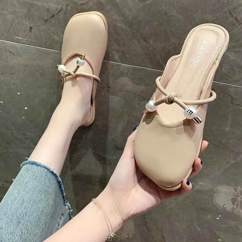 Female Shoes Ladies' Slippers Luxury Slides String Bead Low Cover Toe 2021 Summer Flat Designer Soft Fashion PU Rubber Basic
Female Shoes Ladies' Slippers Luxury Slides String Bead Low Cover Toe 2021 Summer Flat Designer Soft Fashion PU Rubber Basic