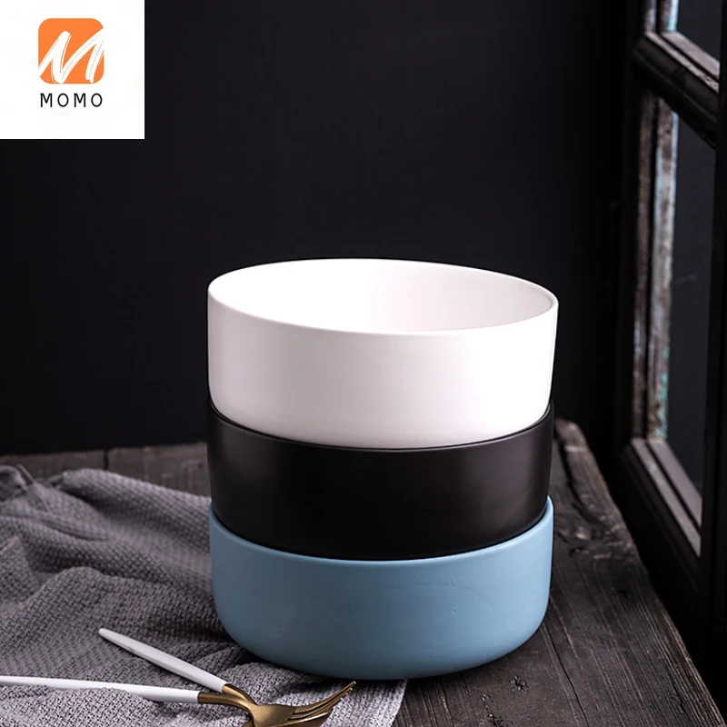 Nordic Creative Ceramic Matte Round Bowl Stew Bowl Salad Bowl Tableware Instant Noodle Bowl Household Rice Bowl High Quality
Nordic Creative Ceramic Matte Round Bowl Stew Bowl Salad Bowl Tableware Instant Noodle Bowl Household Rice Bowl High Quality