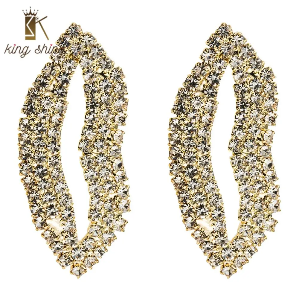 Sexy Rhinestone Lips Statement Stud Earrings Luxury Hollow Crystal Big Mouth Woman Wedding Banquet Stud Earrings Ear Accessories
Sexy Rhinestone Lips Statement Stud Earrings Luxury Hollow Crystal Big Mouth Woman Wedding Banquet Stud Earrings Ear Accessories