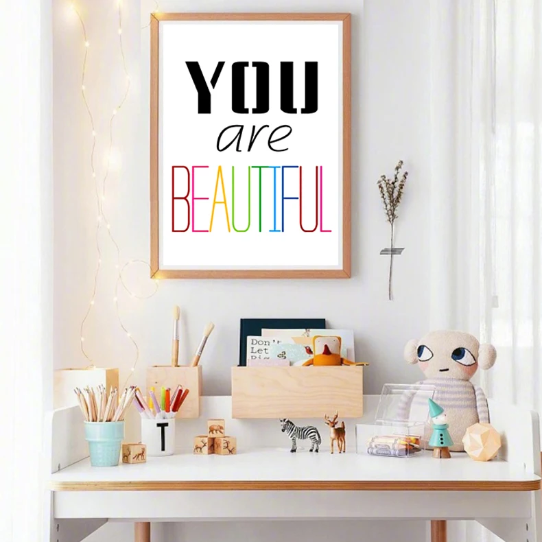 You Are Beautiful and Brave Canvas Painting Art Inspiration Quotes Poster Motivational Typography Wall Pictures for Girls Room
You Are Beautiful and Brave Canvas Painting Art Inspiration Quotes Poster Motivational Typography Wall Pictures for Girls Room