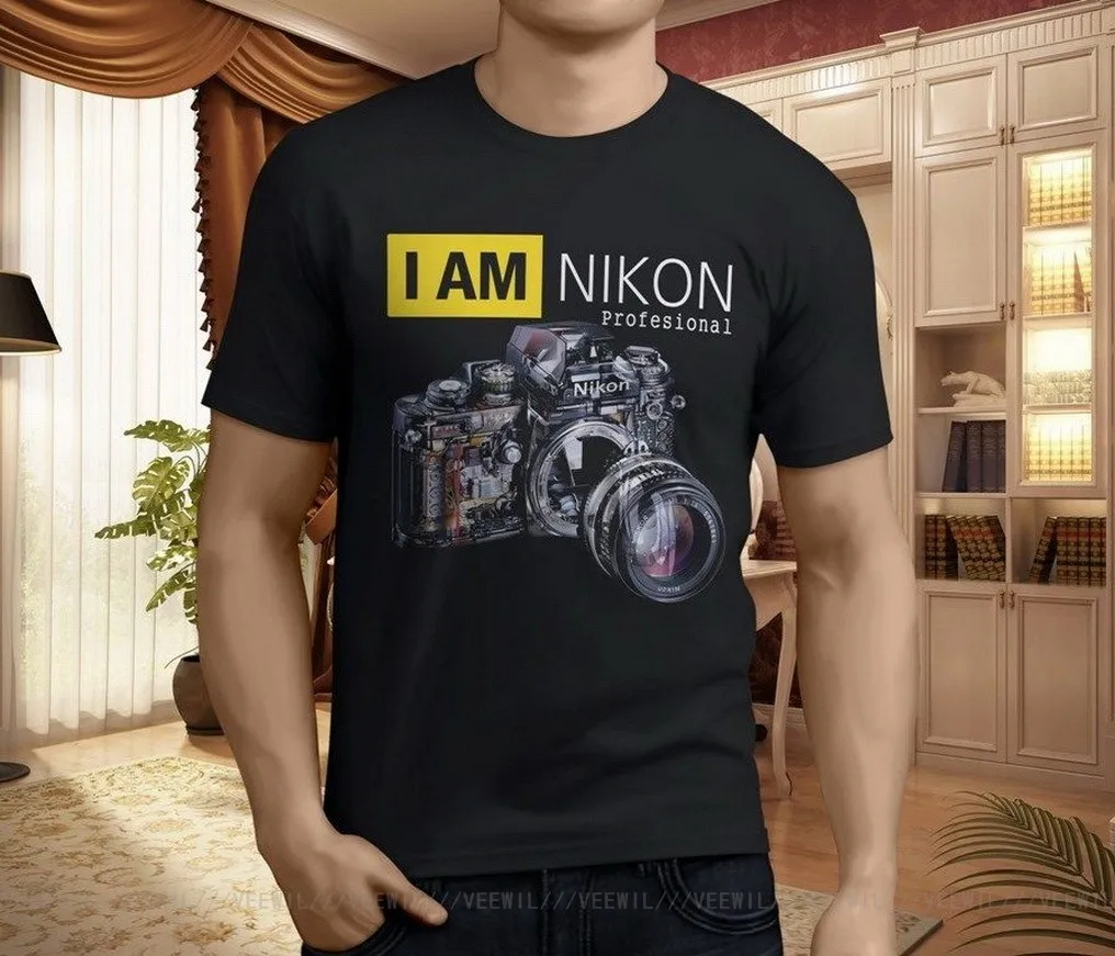 New Profesional Nikon Photography Men's Black T-Shirt Size S-3XL TEE Shirt Brand Clothing Tops
New Profesional Nikon Photography Men's Black T-Shirt Size S-3XL TEE Shirt Brand Clothing Tops