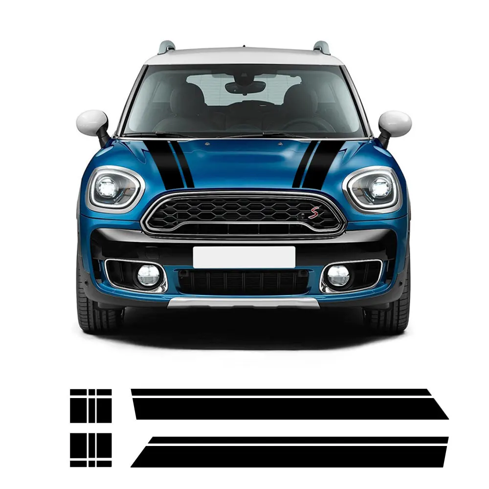 Car Styling Hood Bonnet Cover Decal Side Skirt Racing Stripes Rear Trunk Stickers for Mini Cooper Countryman f60 (without all4)
Car Styling Hood Bonnet Cover Decal Side Skirt Racing Stripes Rear Trunk Stickers for Mini Cooper Countryman f60 (without all4)