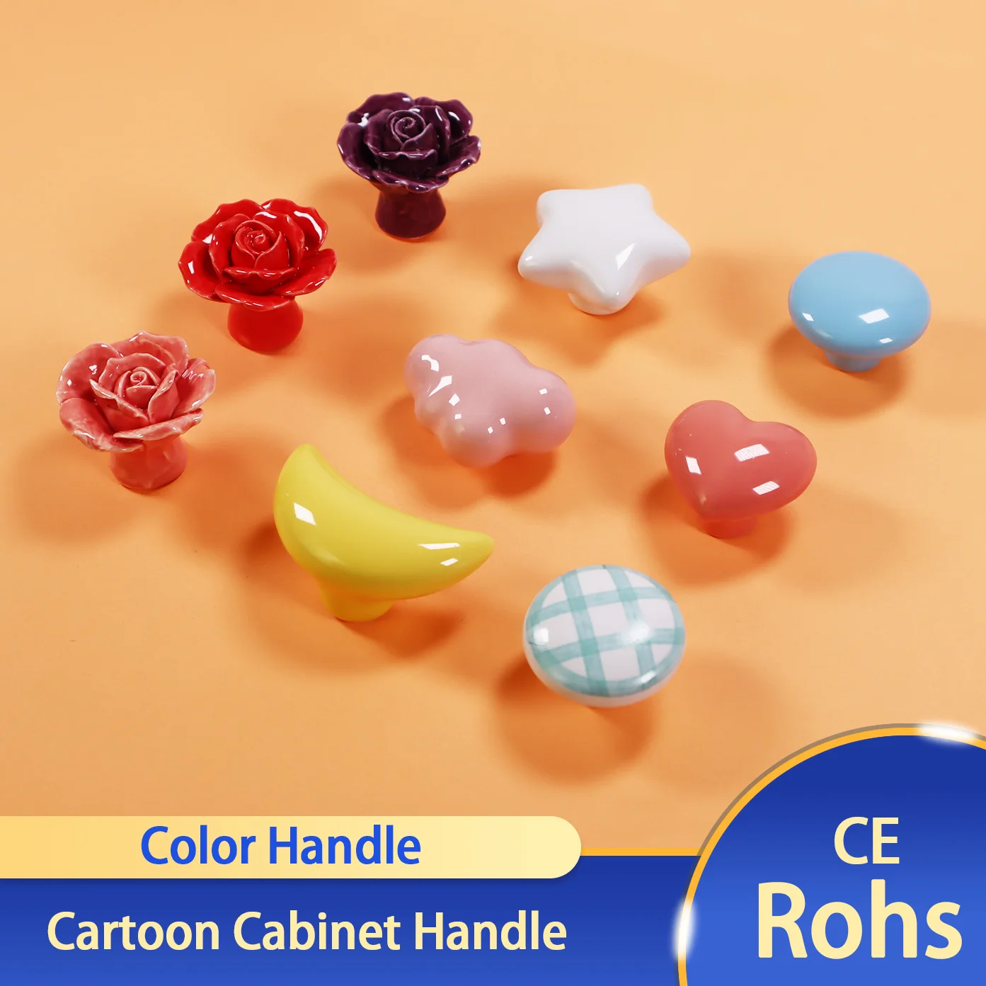 Cartoon Children Room Ceramic Cabinet Knobs Moon Star Wardrobe Handle Garden Door Handle Cabinet Handles for Kids
Cartoon Children Room Ceramic Cabinet Knobs Moon Star Wardrobe Handle Garden Door Handle Cabinet Handles for Kids