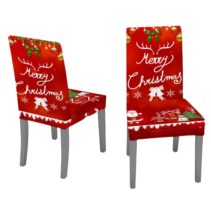 2Pcs Christmas Chair Cover Decoration Santa Claus Jingle Bell Pattern Stretch Removable Slipcover Protector Case
2Pcs Christmas Chair Cover Decoration Santa Claus Jingle Bell Pattern Stretch Removable Slipcover Protector Case