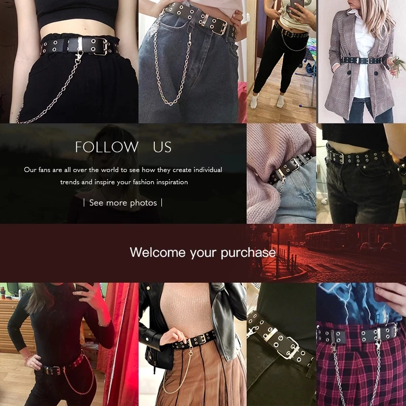 Fashion Alloy women Belts Chain luxury for Genuine Leather New style Pin Buckle Jeans Decorative Ladies Retro Decorative Punk 
Fashion Alloy women Belts Chain luxury for Genuine Leather New style Pin Buckle Jeans Decorative Ladies Retro Decorative Punk