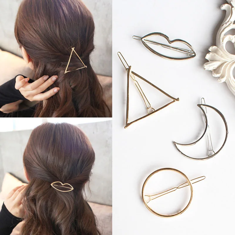 Fashion Hair Clip for Women Elegant Design Triangular Moon Lip Round Barrette Stick Hairpin Hair Pins Head Accessories
Fashion Hair Clip for Women Elegant Design Triangular Moon Lip Round Barrette Stick Hairpin Hair Pins Head Accessories